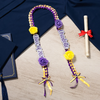 Personalized Class of 2026 Rose Rhinestone Two-Colored Braided Graduation Ribbon Lei with Texts Graduation Party Decor Gift for Graduates TH10 898335