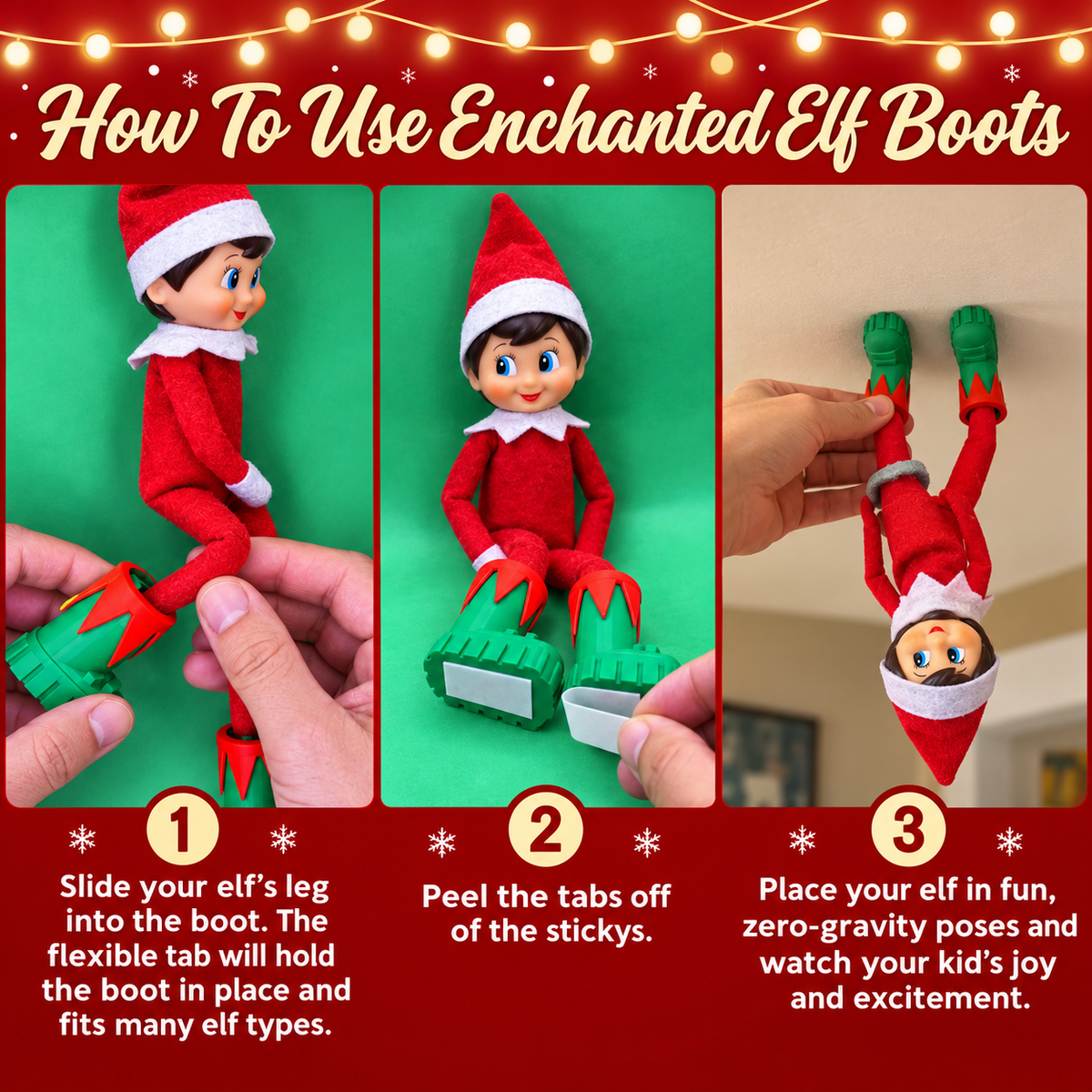 Funny Christmas Elf Magic Boots, Ceiling Elf Boots, Elf Accessories LM32 670433