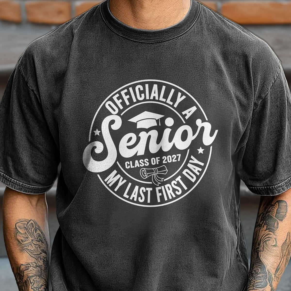 Officially A Senior, My Last First Day Comfort Shirt TH10 170621