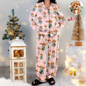 Custom Photo Pet Christmas Pajamas Gift For Pet Lovers LM32 897421