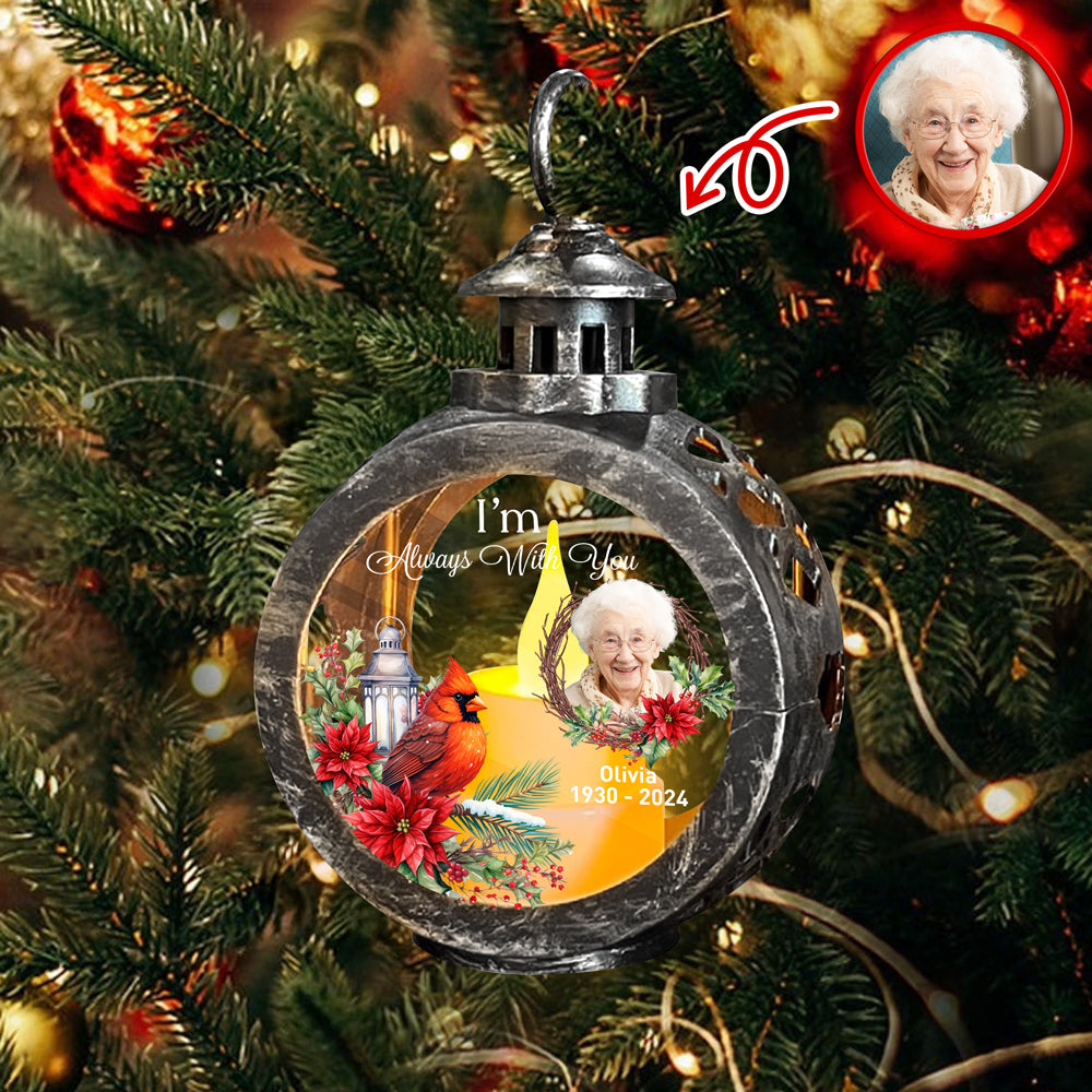 Custom Photo I Am Always With You Memorial Candlelight Lantern Ornament HO82 894974