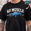 Personalized Car Name & Est. Year Dark Shirt Vintage Auto Lover Gift CH07 911952