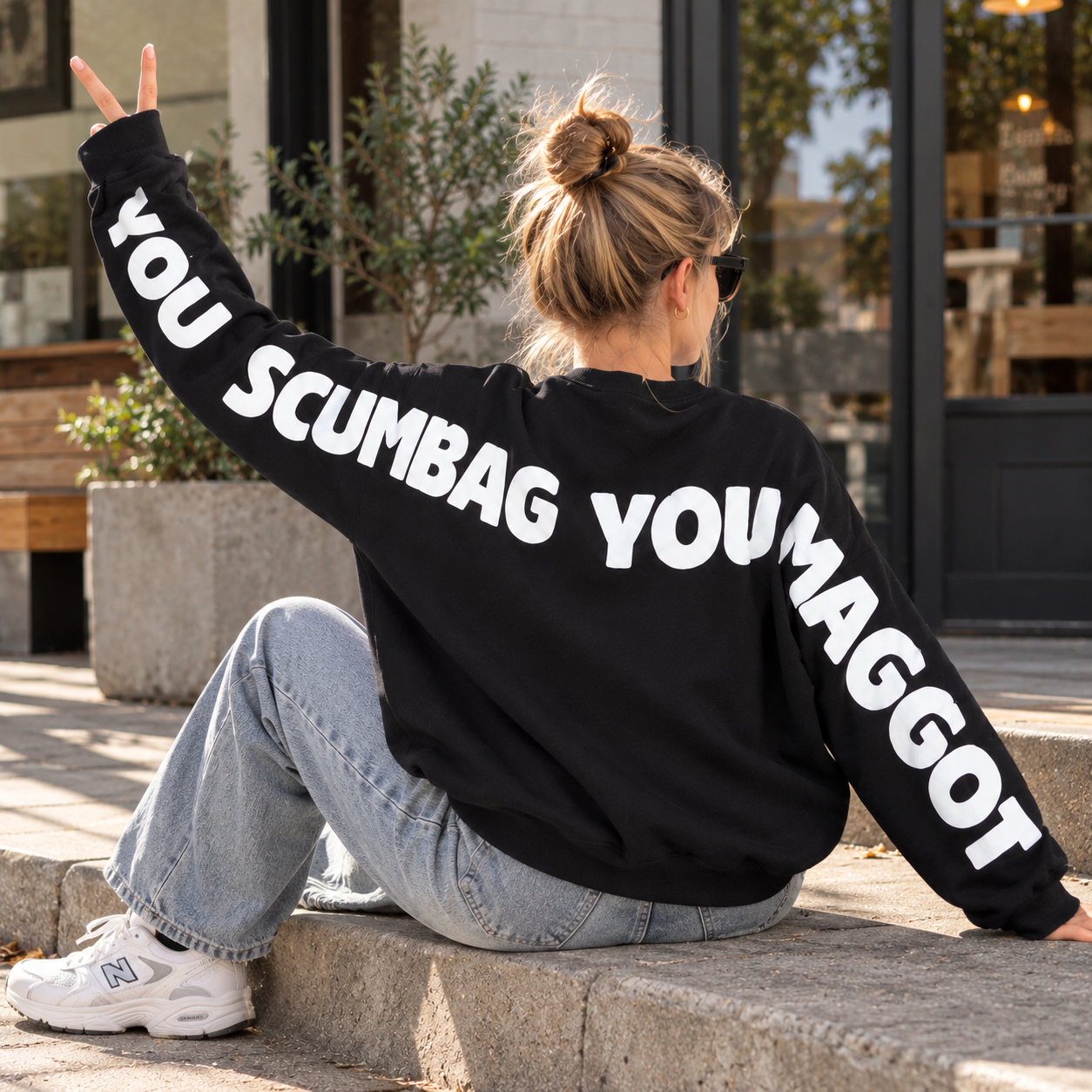 You Crumbag You Maggot Funny Christmas Shoulder to Shoulder Sweatshirt & Hoodie - Personalized Christmas Jumper Gift For Yourseft, Friends, Family HO82 904042