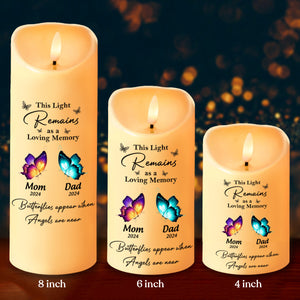 Personalized Memorial Gift This Light Remains As A Loving Memory LED Candle HA75 891833