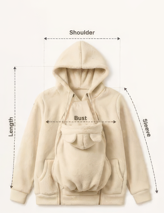 Babywearing Hoodie Size Guide