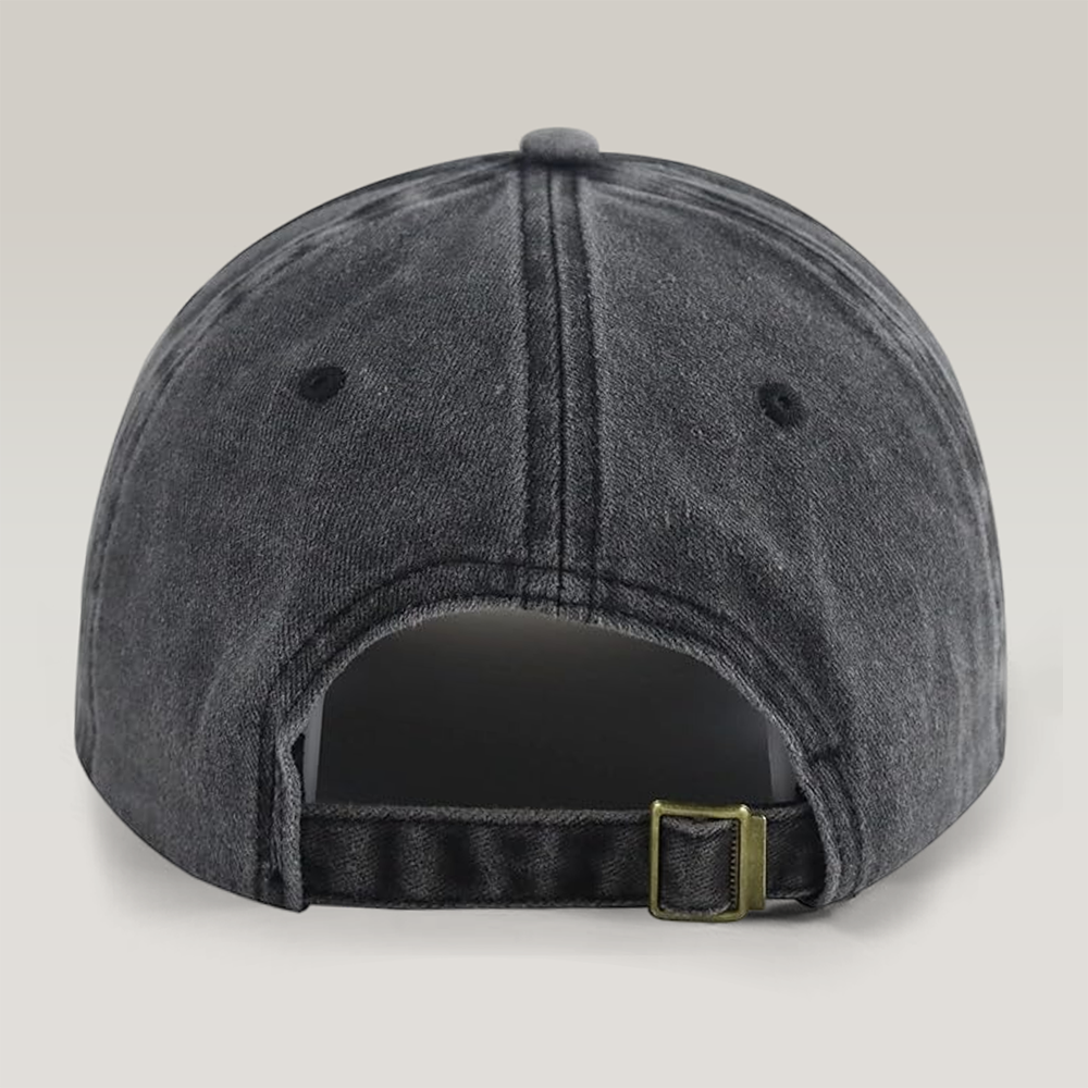 Personalized Vintage Photo Best Dad Mom Ever Washed Denim Baseball Cap HA75 921434