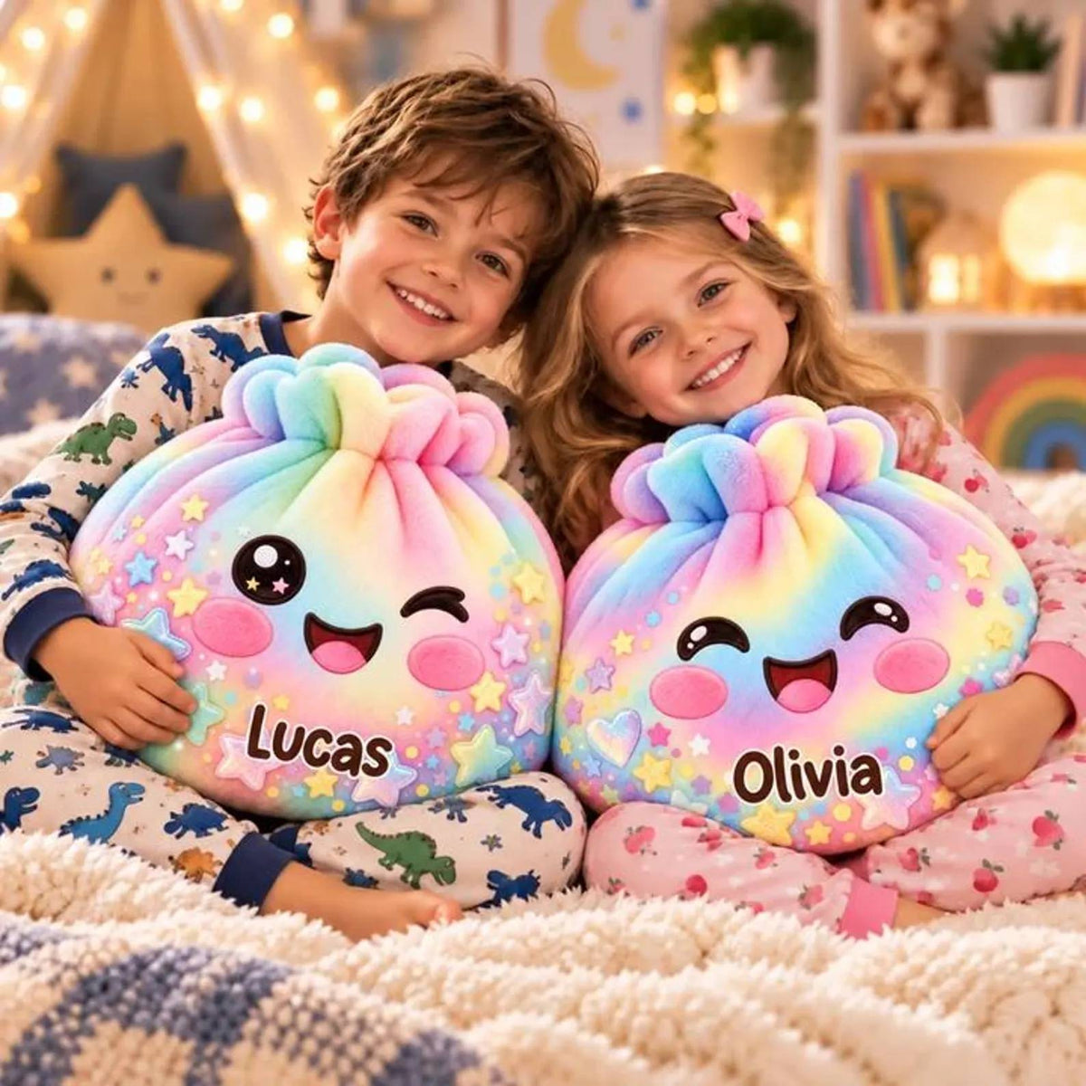 Custom Name Kawaii Dumpling Shaped Pillow - Dumpling Lover Gift, Squishy Lover HO82 904260