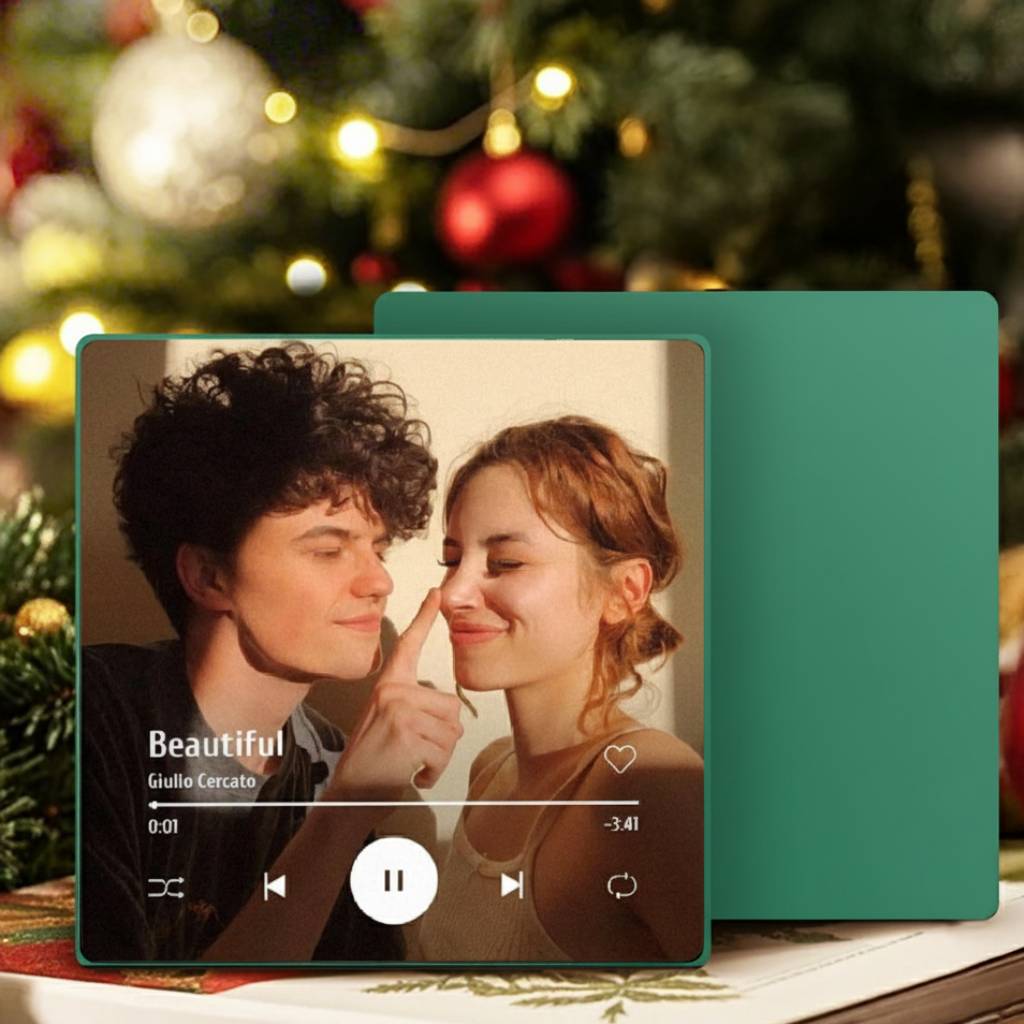 Custom Photo Fridge Magnet - Personalized Spotify Plaque Song, Keepsake Gift, Christmas Gift for Lover LM32 897485