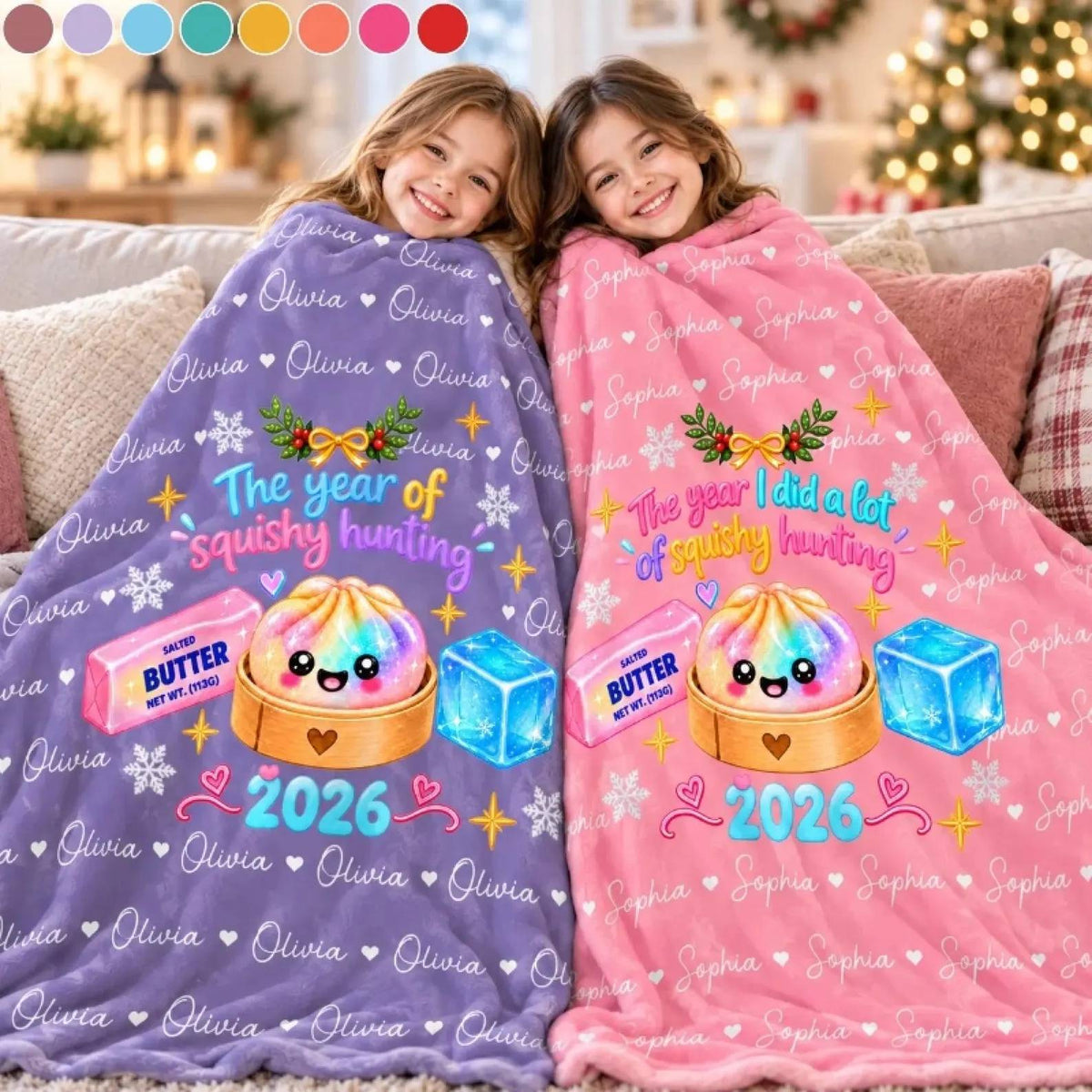 Personalized Name Kawaii Squishy Dumpling Blanket for Kids, Dumpling Lover Gift,Squishy Lover HO82 904236