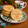 Custom Family Name We Wish You A Happy Hanukkah Cookie Stamp TH10 171497
