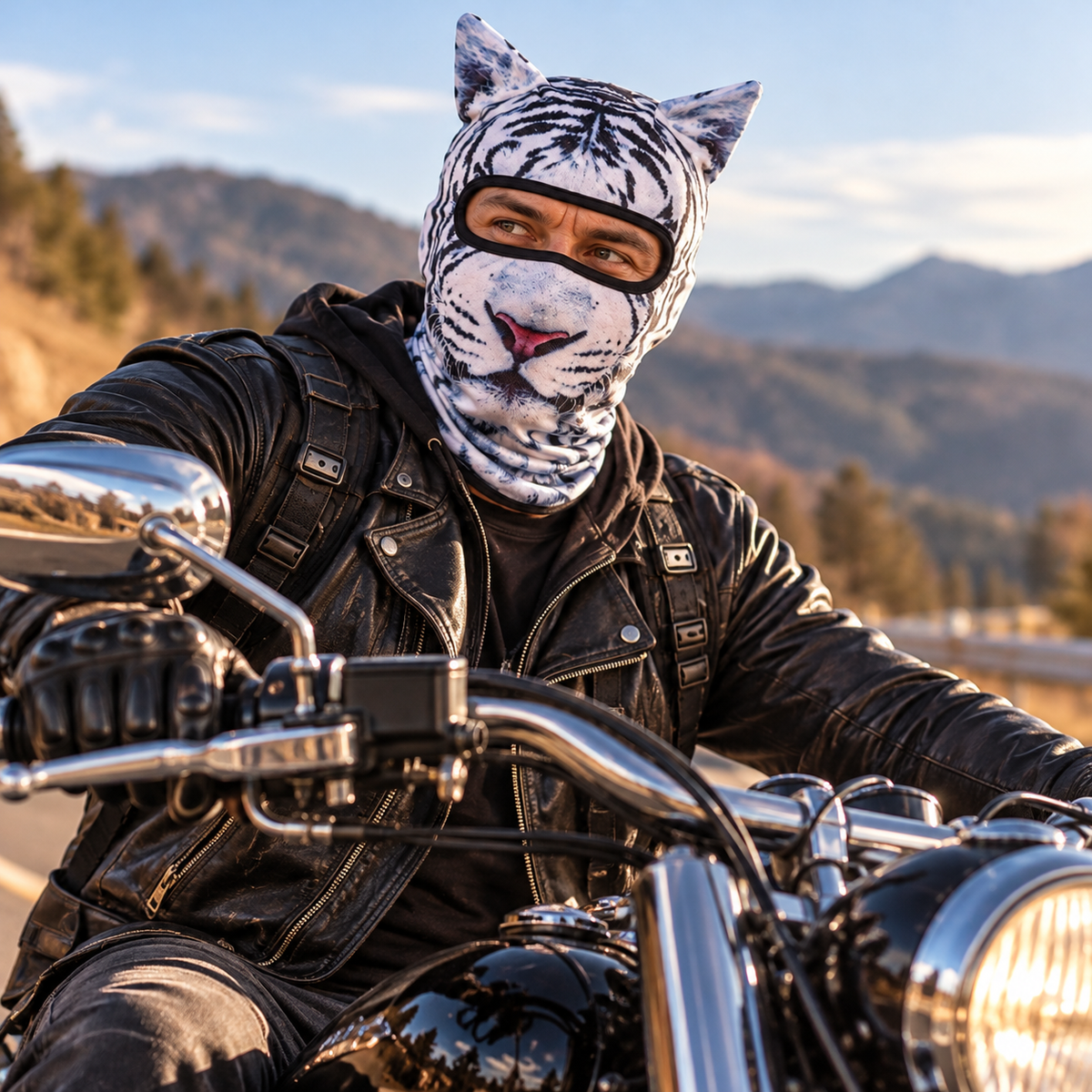 Funny Novelty Animal Mask - Gift For Bikers, Motorcycle Lovers HO82 903994