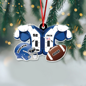 Custom Name Football American Christmas Personalized  Acrylic Ornament HA75 897664