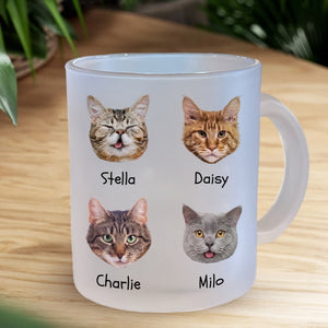 Custom Face Photo For Dog Cat Lover Glass Mug TH10 891431