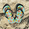 Custom Face Photo Pineapple Summer Flip Flop TH10 170023