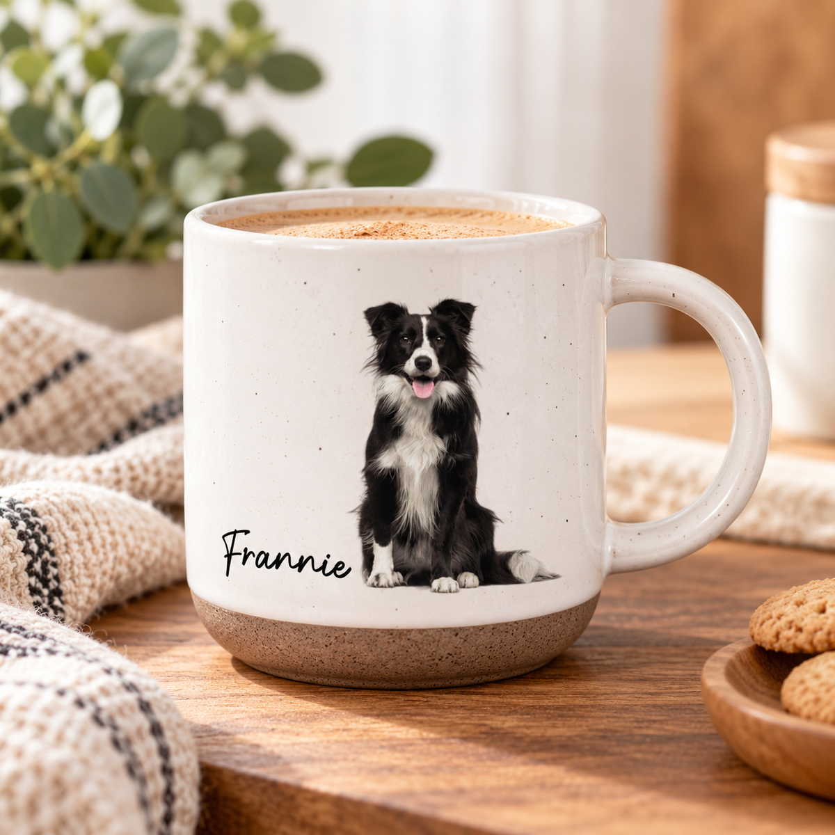 Custom Dog Portrait Pottery Mug For Dog Lovers HO82 903936