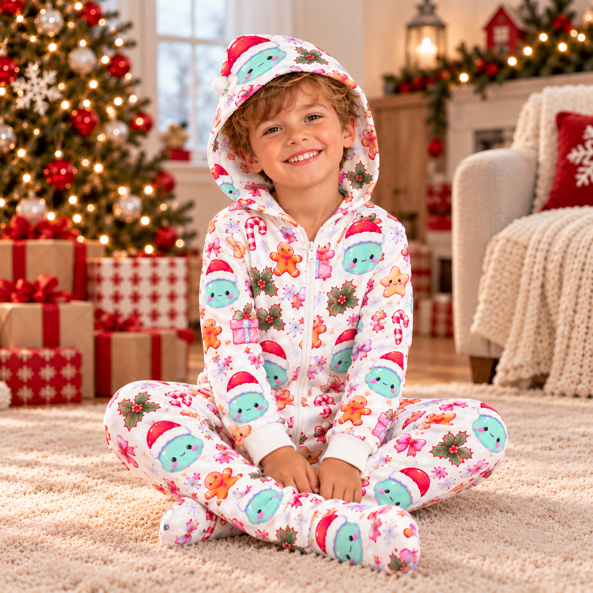 Dumpling Onesie Pajamas, Christmas Gift For Kids TH10 171627