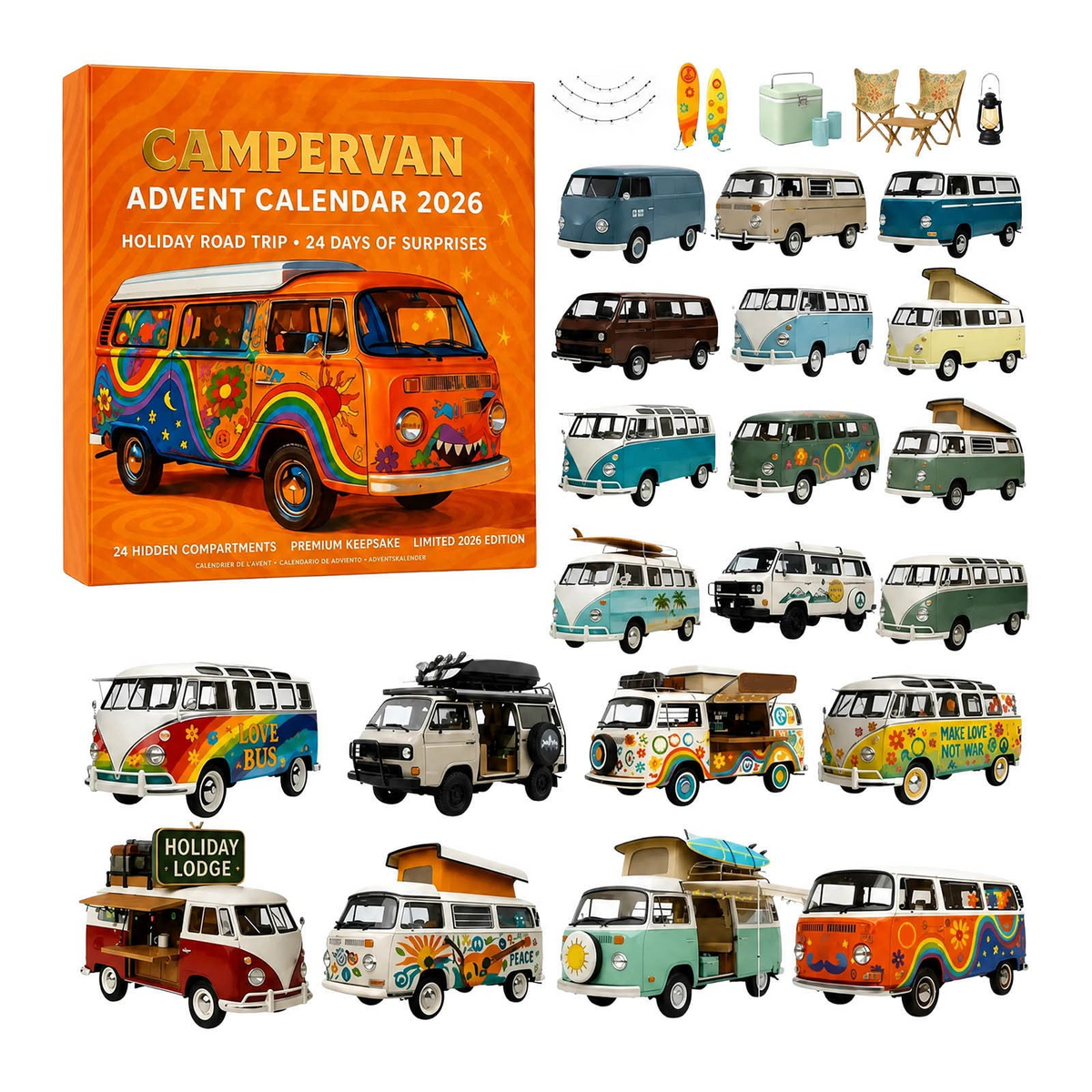 Camping Car Advent Calendar Collection For Christmas Gift For Camper TH10 171263