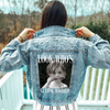 Custom Photo Look Who's Getting Married Jean Jacket with Pearls - Wedding Gift HO82 904092