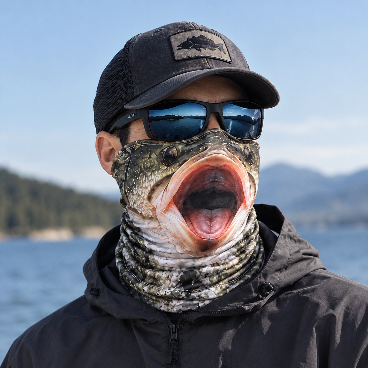 Funny Fishing Face Cover, Fisherman Mask Gift, Fishing Lover, For Dad HO82 903946