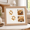 Personalized DIY Pet Paw Print Photo Frame, Clay Keepsake Kit, Cat Dog Memorial Gift HO82 903740
