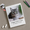 Custom Cat Photo Happy Father's Day Best Cat Dad Ever Building Brick Block TH10 170001