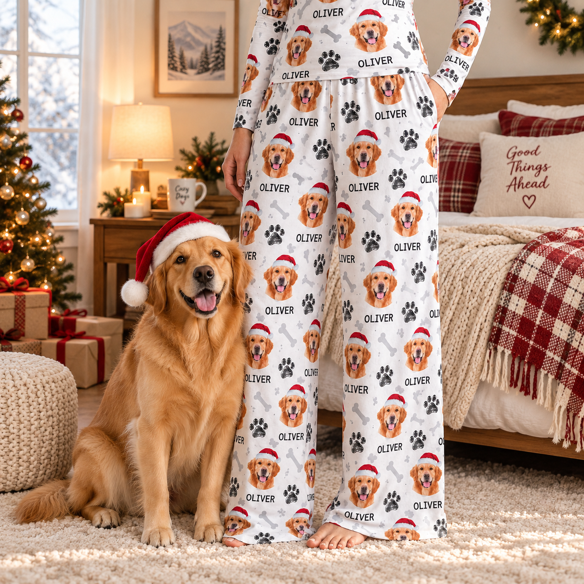 Custom Photo With Dog Cat Paw Women's Sleepwear HO82 903814