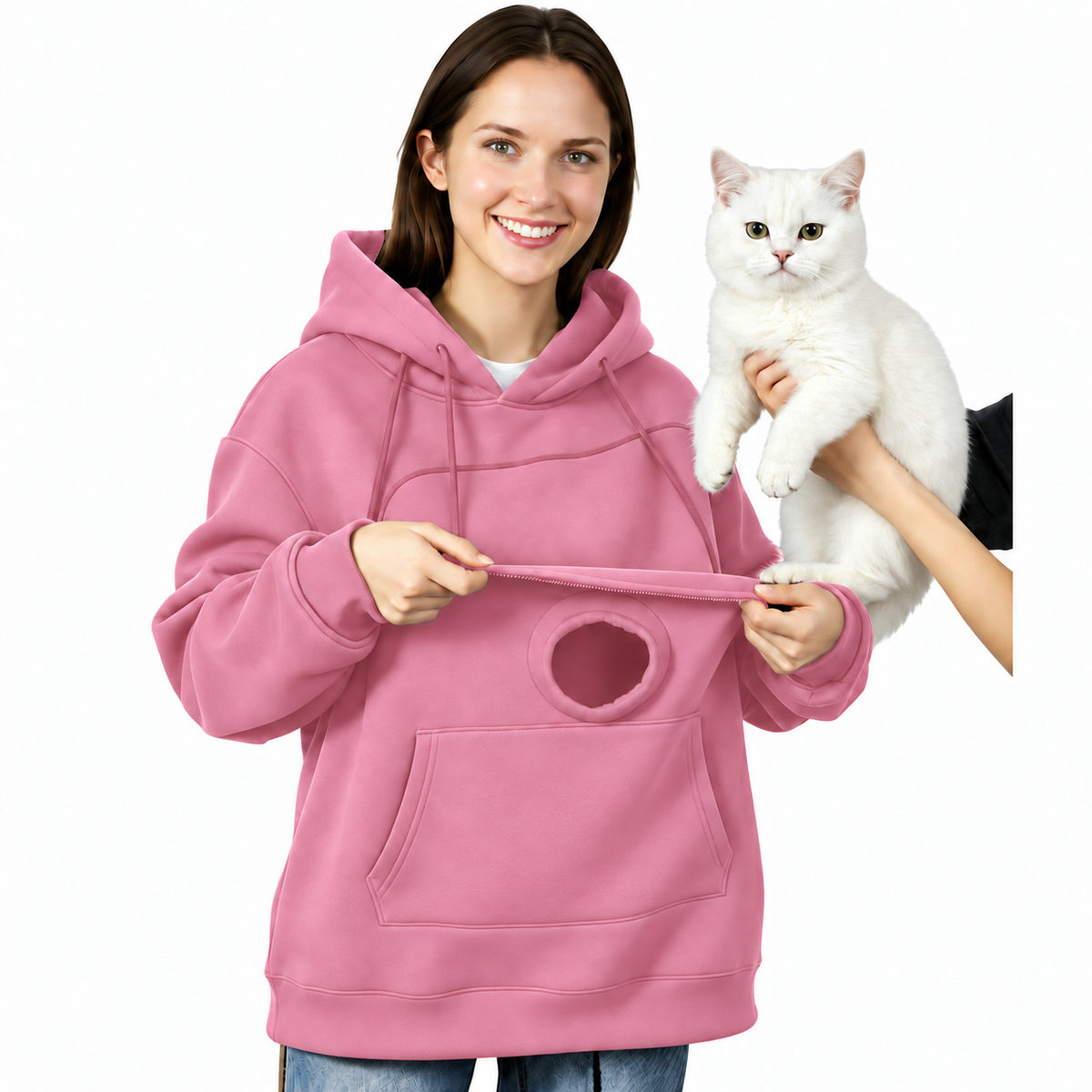 Hands-Free Carrier Hoodie For Dog Cat Mom TH10 171141