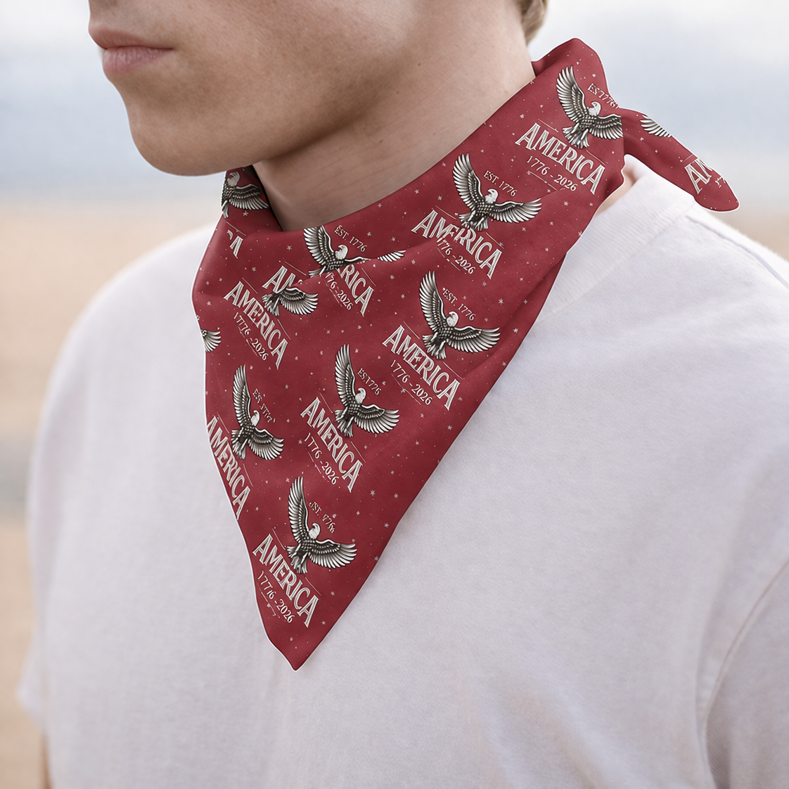 America 250 Years 1776 - 2026 Bandana TH10 169495
