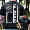 Personalized Best Dad By Par Back & Front Dark Shirt - Gift For Dad, Golf Dad HO82 902362