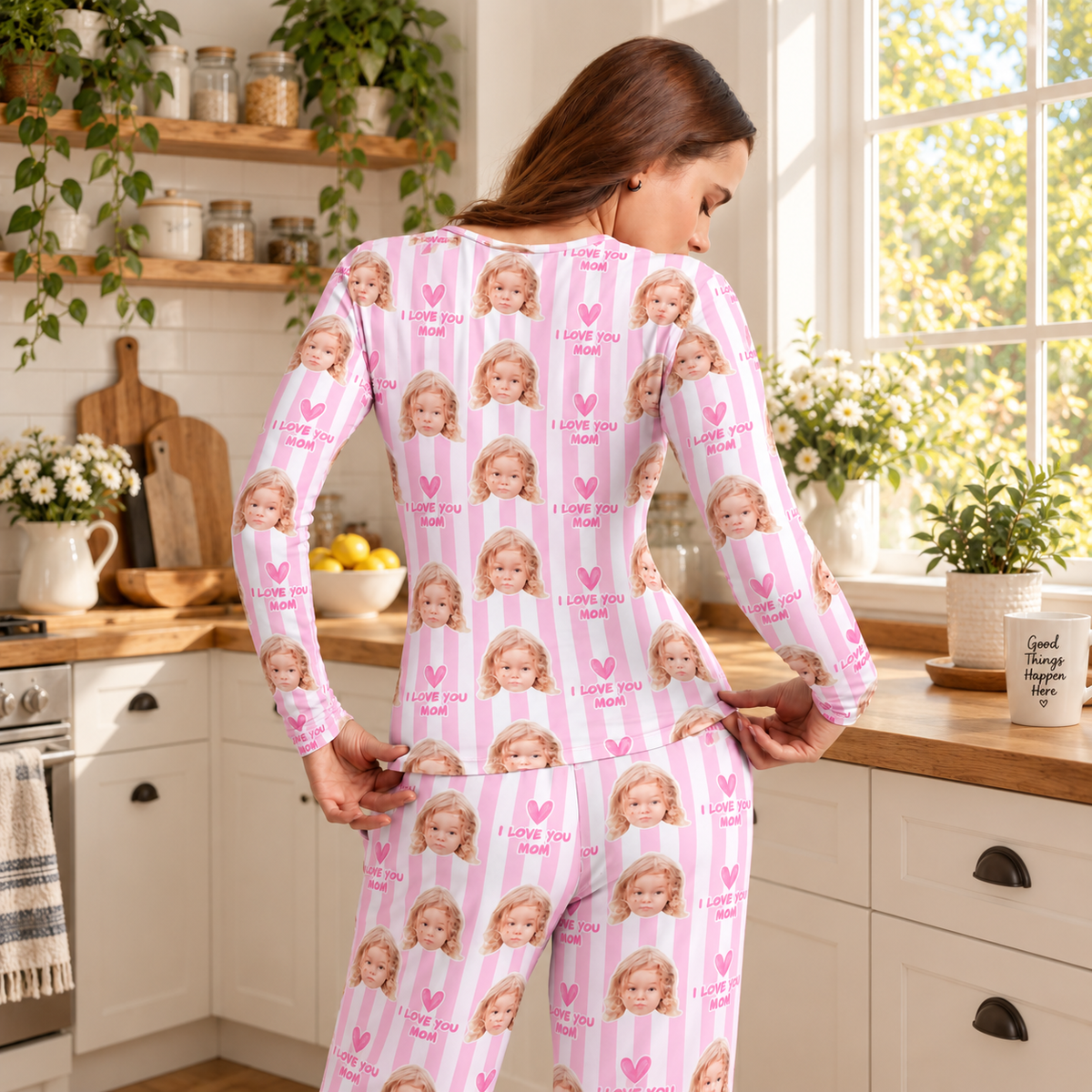 Custom Photo I Love You Mom Women's Sleepwear HO82 903816