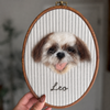 Personalized Punch Needle Pet Portrait Embroidery Hoop HO82 903036