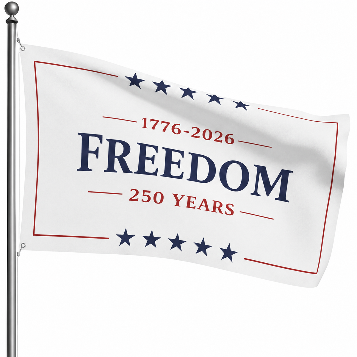 250 Years Freedom, 250 Years Patriotic American 1776 - 2026 Garden Flag TH10 170059