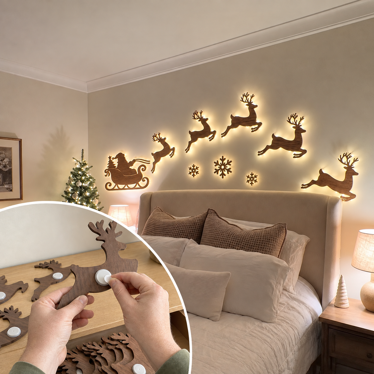Lighted Reindeer Wall Decor For Christmas TH10 171085