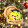 Personalized Grad Dumpling Bamboo Christmas Acrylic Ornament, Festive Family Keepsake HO82 903742