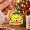 Personalized Grad Dumpling Bamboo Christmas Acrylic Ornament, Festive Family Keepsake HO82 903742