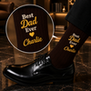 Personalized Name Best Dad Ever Embroidered Socks - Gift For Dad, Grandpa HO82 903842