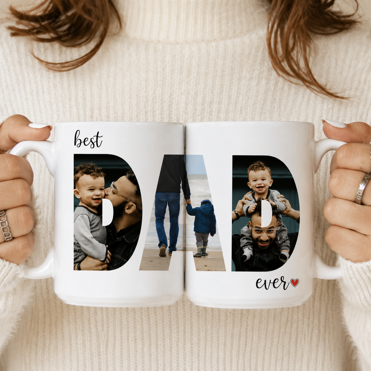 Personalized Photo Mug For Dad, Custom Fathers Day Mug - Gift For Father's Day TH10 169887