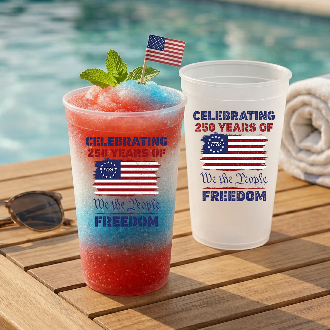 Custom Family Name Celebrating 250 Years Of Freedom Cups For Party TH10 169667