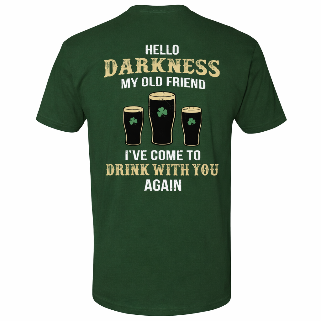 Darkness old friend drink beer irish st patty's day shirt printed back 901408