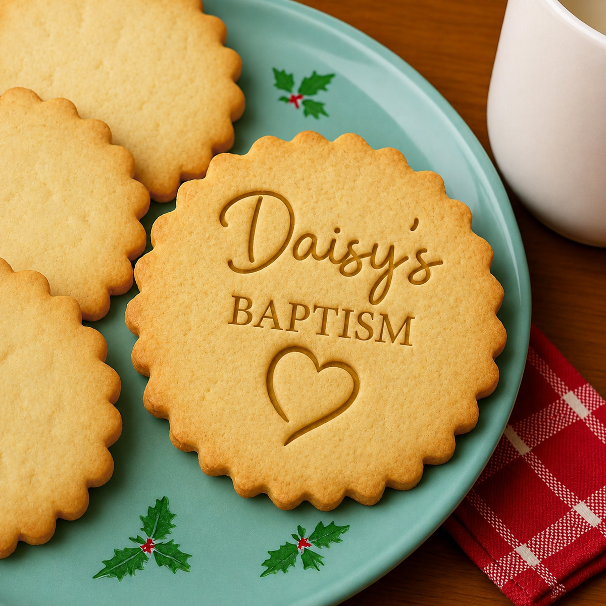 Custom Name Christian Cookie Stamp - Personalized Baking Accessory for Special Occasions LM32 669687