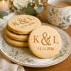 Personalized Wedding Cookie Stamp & Cutter Set Bridal Shower Baking Gift CH07 180268