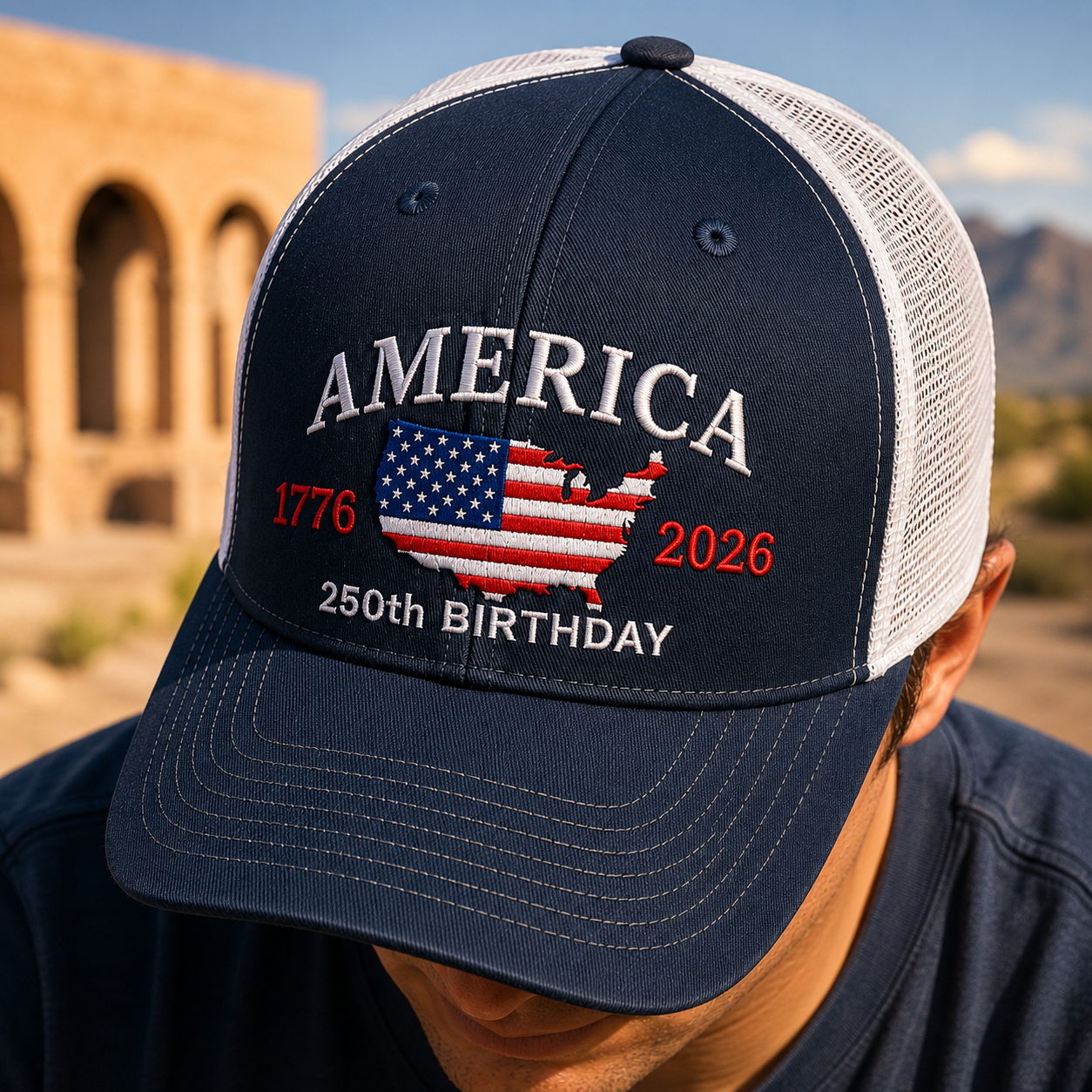 USA 250th Birthday 1776-2026 Trucker Hat CH07 911930