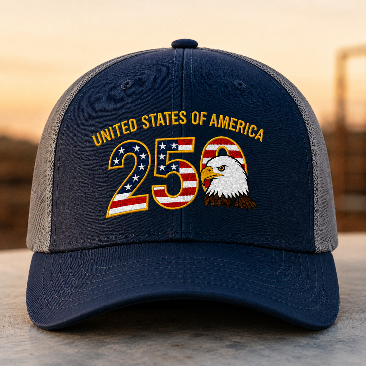 Patriot 250th Anniversary Trucker Hat 4th of July Gift CH07 911940