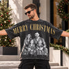 Personalized Vintage Photo Merry Christmas Shoulder to Shoulder Comfort Shirt Family Gift HA75 919568