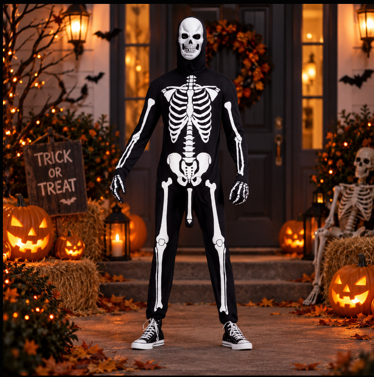 Adult Skeleboner Halloween Onesie Costume Funny Gift CH07 180648