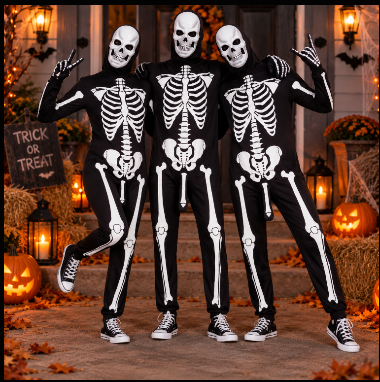 Adult Skeleboner Halloween Onesie Costume Funny Gift CH07 180648