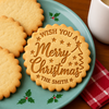 Custom Family Name We Wish You A Merry Christmas Cookie Stamp HA75 919610