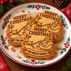 Personalized Merry Christmas Cookie Cutter and Stamp, Personalized Holiday Baking Gift CH07 181038