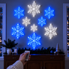 WinterGlow LED Snowflake Wall Lights Christmas Decor CH07 180582