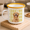 Personalized Vintage Photo Dog Mom Dad 20oz Two-Tone Enamel Mug CH07 911988